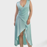 SHINE DRESS WITH DRAPING