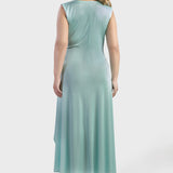SHINE DRESS WITH DRAPING