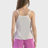 TOP WITH STRAPS AND RUFFLES