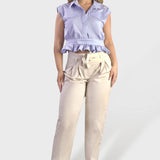 CROP SHIRT WITH FLAPS